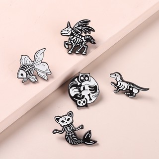 Ghim Cài Áo Hợp Kim Hình Kỳ Lân / Bộ Xương / Nàng Tiên