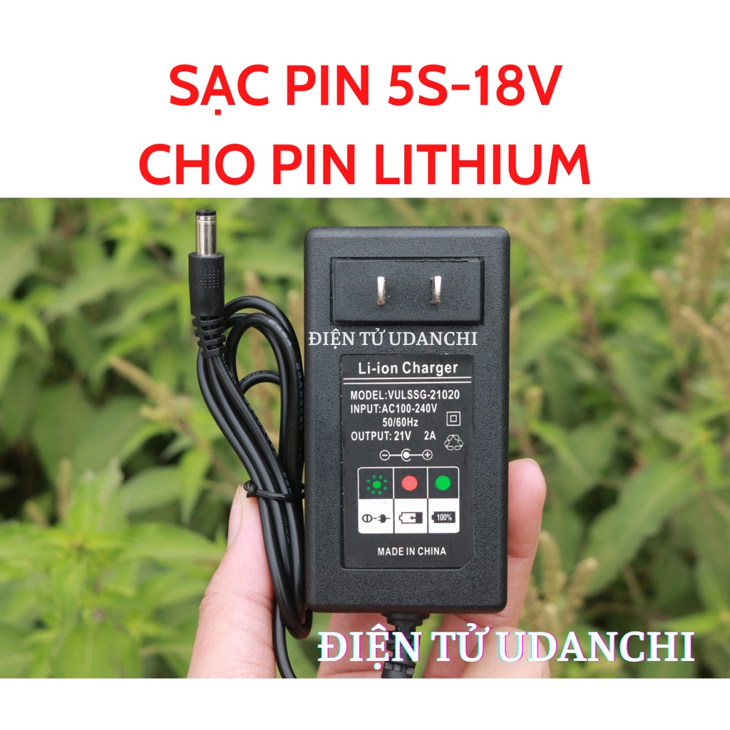 Sạc pin 5S - 18V cho pin Lithium loại tốt 3 màu có LED báo đầy | Shopee ...