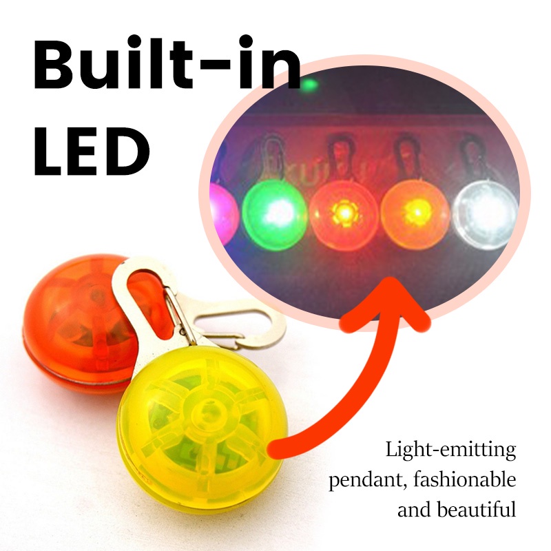 HamshMoc Đèn LED Bật Sáng Cổ Chó Đèn Ngủ Di Động Cho Chó Đèn Ngủ Cho Lớn Vừa Nhỏ Chó Mèo Thú Cưng Chạy Cắm Trại Leo Xe Đạp
