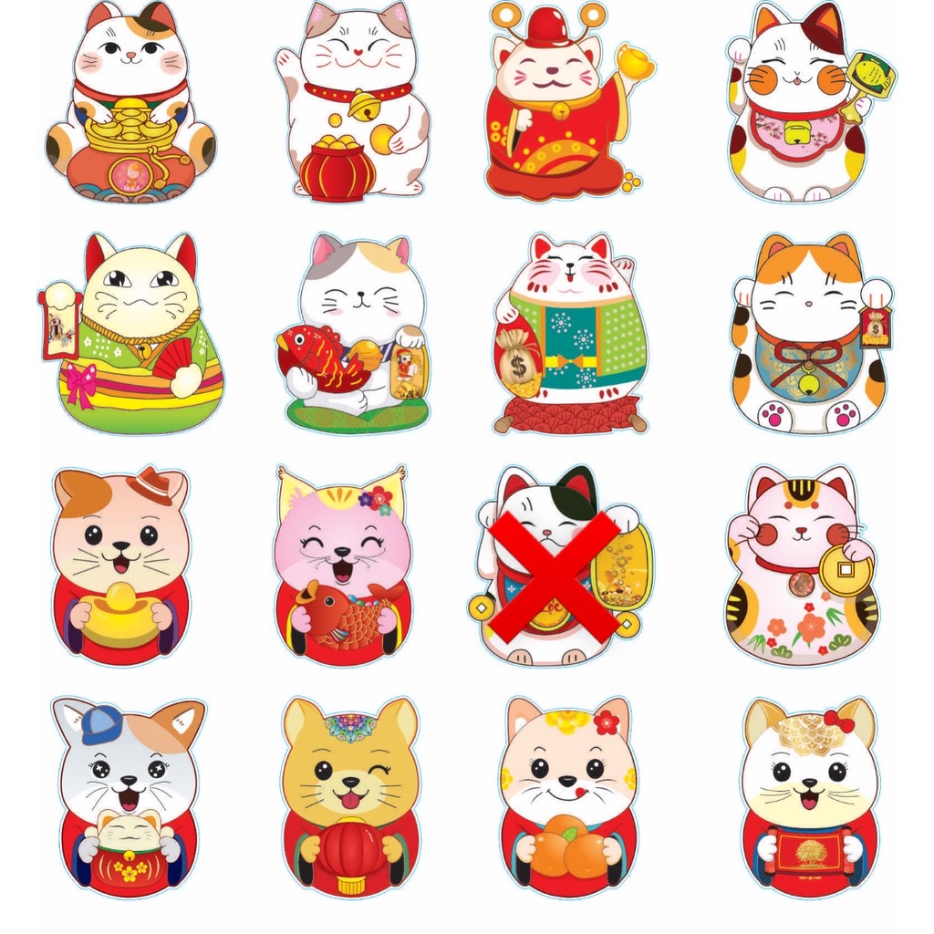 Combo 100 bao lì xì chipi hoạt hình tết lì xì chibi 2025 mẫu mới đẹp dễ thương độc lạ ESHOP
