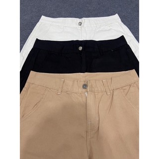 Quần Short Chất Vải Kaki From Rộng Phong Cách Hàn Quốc From Dáng Trẻ Trung (kèm ảnh thật) Thời Trang Unisex
