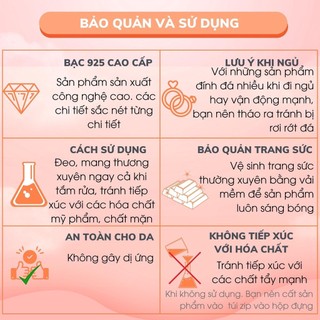 bông tai nơ đá , chốt bấm chắc chắn , thoải mái , bạc 925 - jena sliver