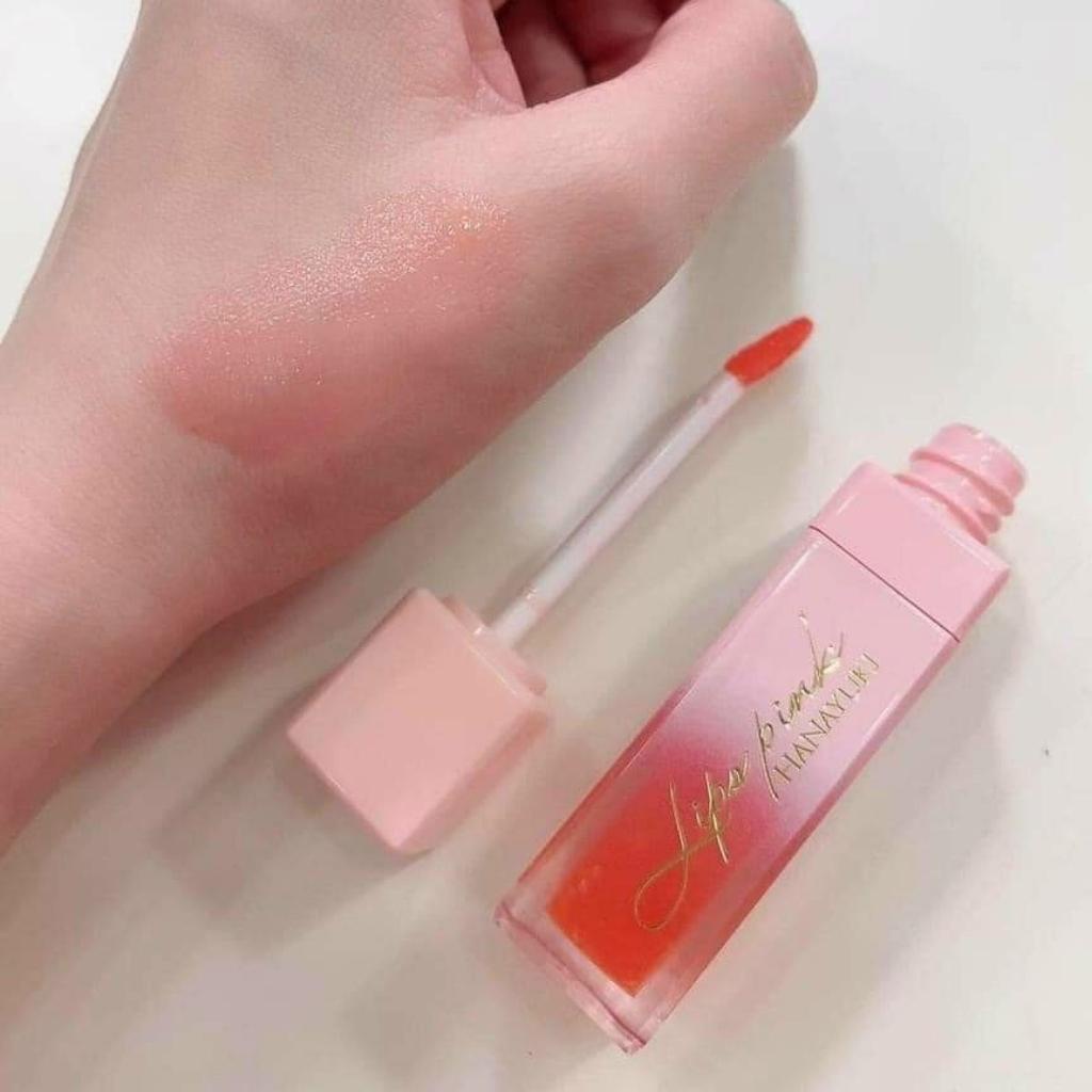 Ảnh Son Dưỡng Hồng Môi Lips Pink Hanayuki Mờ Thâm Căng Mọng Hanayuki Chính Hãng 4