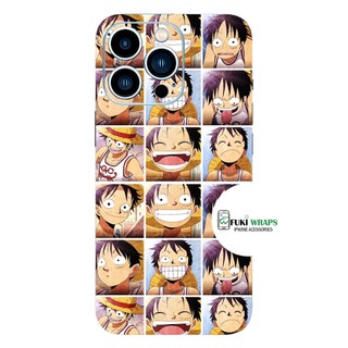 Tấm dán Skin Mặt Sau Luffy  FULL VIỀN Dành Cho 13prm , 12prm , 11prm , x , xsm , ip11 , ip12 , ip13 - FukiShop