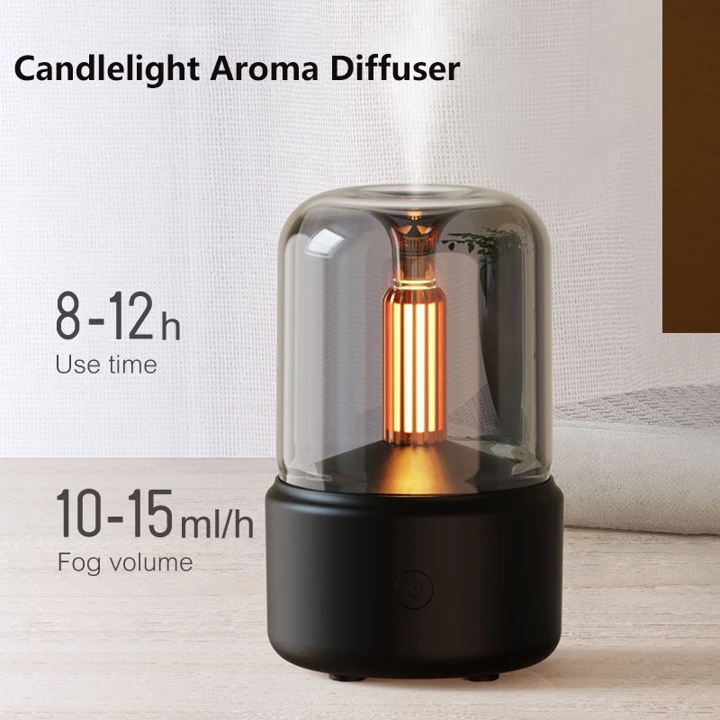 XIAOMI Máy Phun Sương Tạo Độ Ẩm Không Khí Có Đèn LED Ban Đêm 12 Tiếng Dung Tích 120ML