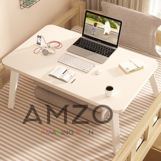 AMZO_BÀN HỌC GẤP GỌN MINI CHÂN NHỰA THÔNG MINH NGỒI BỆT ĐỂ GIƯỜNG XẾP GỌN