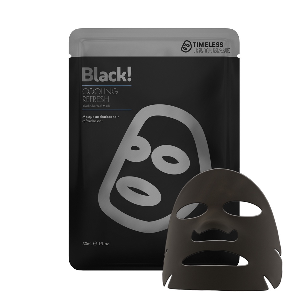 Ảnh Mặt Nạ than hoạt tính làm mát và sáng da Timeless Truth Mask - Black Cooling (30ml/miếng) 3