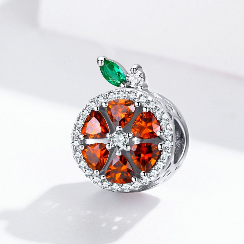 Hạt charm BAMOER bạc 925 họa tiết trái cây và rau củ