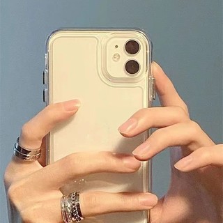 Ốp lưng trong suốt chống sốc cho IPhone 16 15 13 12 Mini 11 14 Pro Max X XR XS 7 8 Plus SE 2022 Vỏ bọc giáp mềm TPU