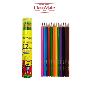 Bút Chì Màu Ống Chuyên Nghiệp ARTMATE 12 Màu, Chất Liệu Cao Cấp, An Toàn Cho Bé Tập Tô CL-CL201