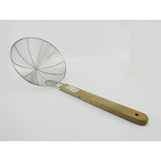 Chao, vợt inox cán gỗ cao cấp - Vợt thức ăn ráo dầu chuyên dùng vớt ...