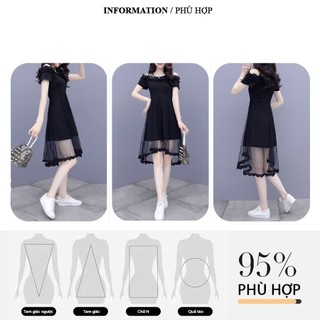 Váy dự tiệc thiết kế dáng xoè phong cách Hàn Quốc trẻ trung  HN06