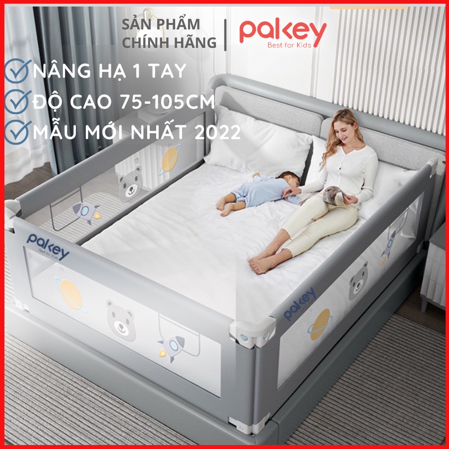 Thanh Chắn Giường Nhật Bản PAKEY NS1 NEW Nâng Hạ 1 Bên Cao 103cm và PAKEY KHỦNG LONG ( 1 THANH CHẮN 1 MẶT )