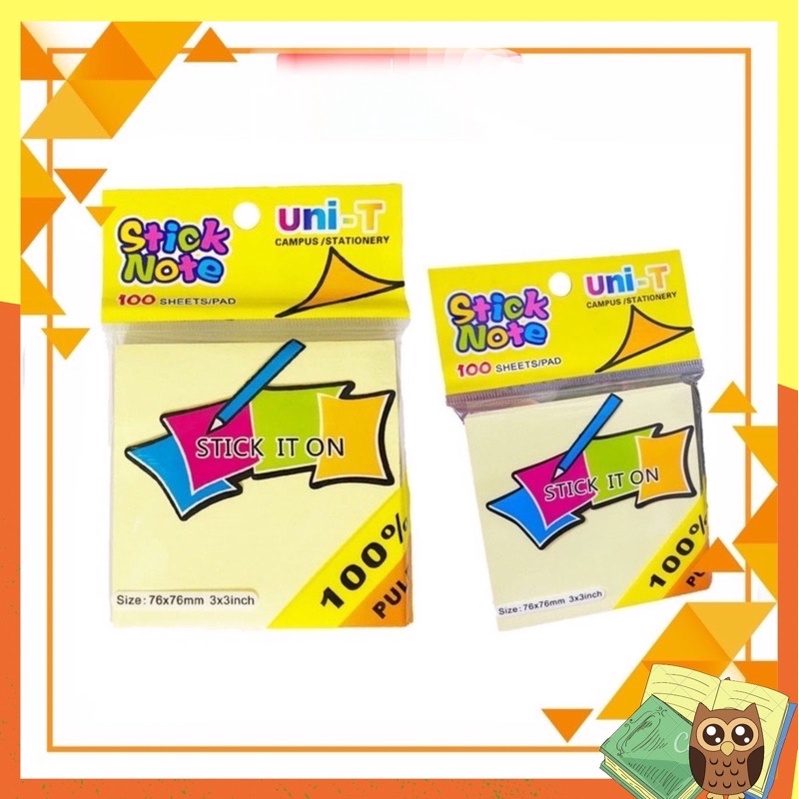 Giấy Note Giấy Nhớ Giấy Ghi Chú Stick It ON 100 tờ Vàng 1 tệp | Shopee ...