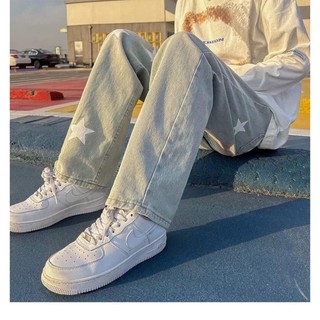 Quần Jeans Baggy Nam Nữ  (hình thêu nổi) Form Rộng Dáng Suông,Chất Bò Màu Đen Xanh,Thời Trang Unisex Phong Cách Hàn Quốc