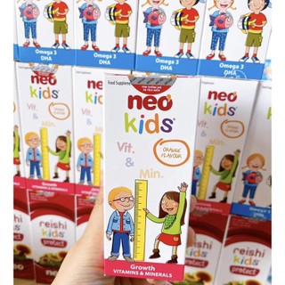 [MUA 1 TẶNG 1 QUÀ] Siro Multivitamin Neo Kids Growth bổ sung vitamin khoáng chất trẻ biếng ăn tiêu hóa kém