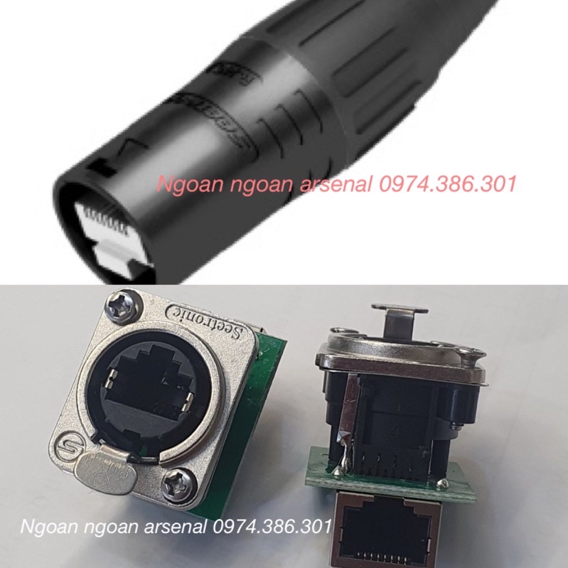 rắc jack mạng RJ45 audio dùng ngoài trời, rắc RJ45 bệ máy nhập khẩu ...