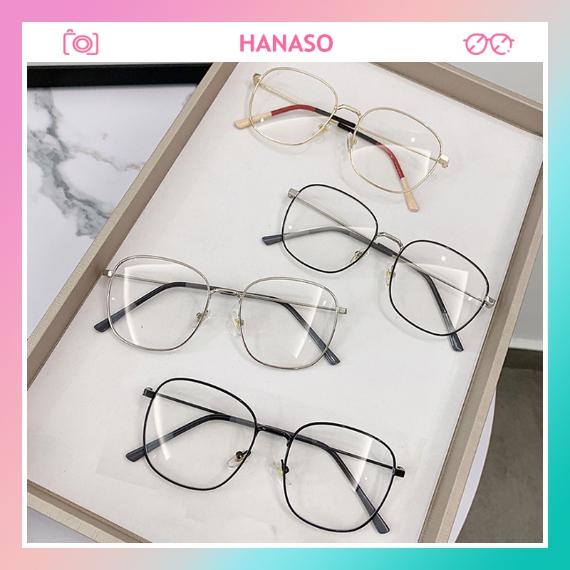 Gọng kính cận nữ nam cao cấp phong cách Hàn Quốc chống UV400 mắt tròn siêu xinh cute hottrend thời trang cháy phố 106