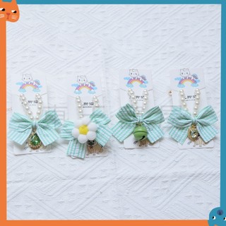 Đồ Trang Trí Thú Cưng Vòng Cổ Ngọc Trai Nơ Mèo Cổ Chó Kim Cương Dễ Thương Cổ Hoa Mềm Mại Thú Cưng Khăn Nhẫn
