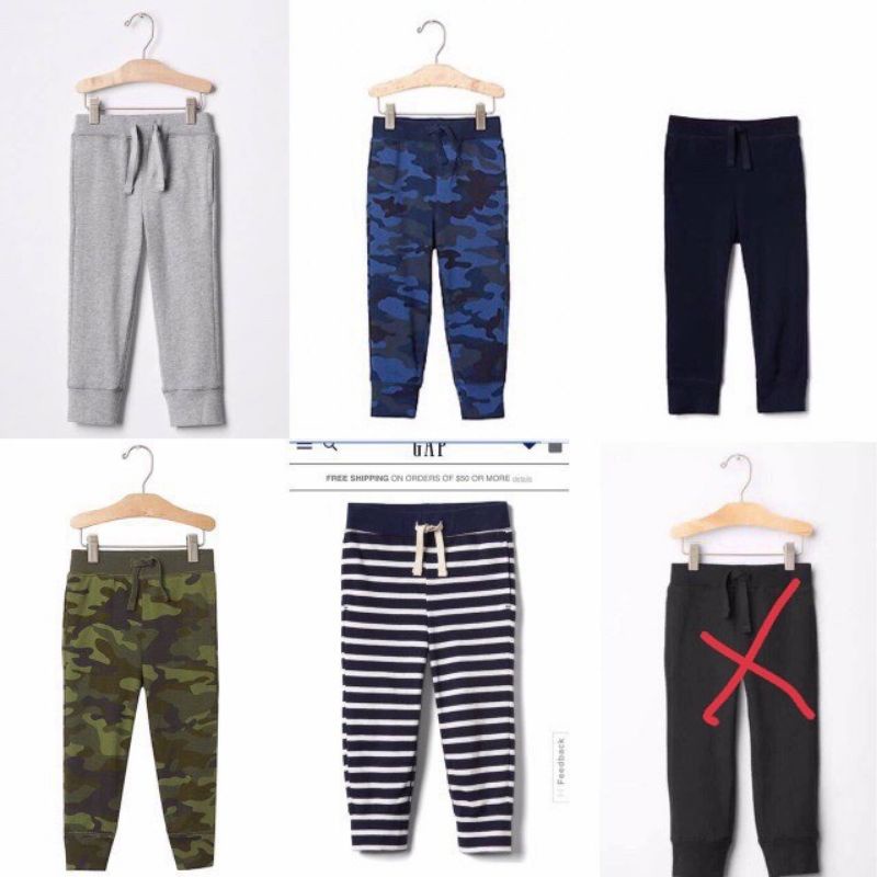 (Xả) Quần G.A.P jogger bé trai xuất dư