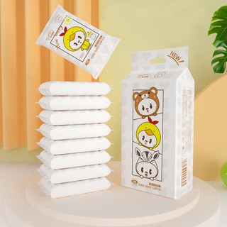 Khăn Giấy Ướt Mini Dễ Thương Bỏ Túi Tiện Lợi ( túi 8 gói ) Khăn Đa Năng Tiện Dụng