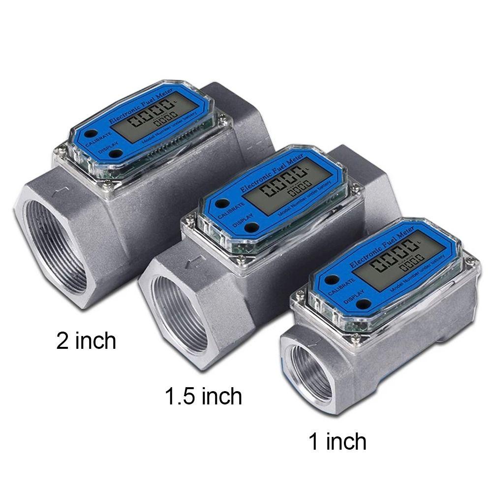 SUNKISSD Đồng hồ đo lưu lượng tuabin kỹ thuật số Màn hình LCD di động 1 / 1.5 / 2 inch PCB Đèn báo lưu lượng điện tử