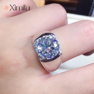 ❤ Sang Trọng 5 Carat Trái Tim Mũi Tên Thiết Kế Ban Đầu Moissanite Nhẫn Unisex Thời Trang Trang Trang Sức Cổ Điển