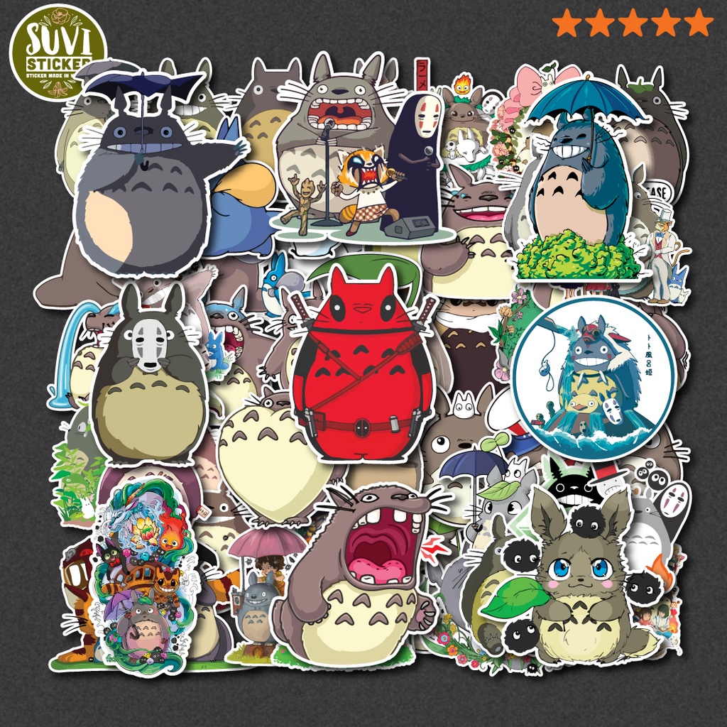 50 Sticker Totoro chống nước sticker dán mũ bảo hiểm, laptop, điện ...