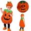 Trang phục bí ngô dễ thương cho trẻ em Hoàn hảo cho lễ kỷ niệm Halloween và trang điểm