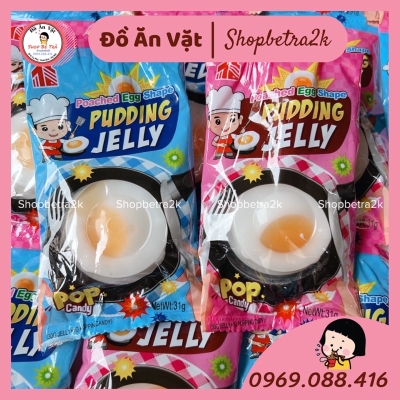 Thạch pudding hạt nổ hình chảo chiên trứng (gói 26gr) | Shopee Việt Nam
