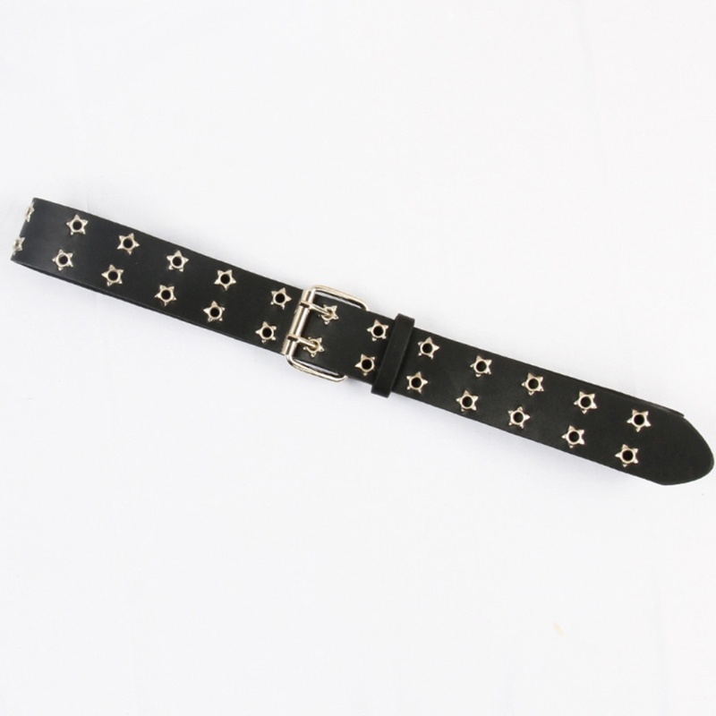 Coo Nữ Giả Dây Da Đôi Grommet Pin Khóa Thời Trang Phụ Kiện Thường Ngày