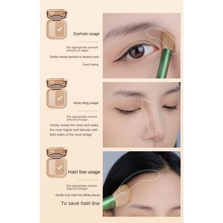 Phấn Bắt Sáng Tạo Khối Ba Chiều Độ Bóng Cao Lâu Trôi Chống Thấm Nước Không Dầu Che Phủ Toàn Diện Không Cân Bằng 2 Màu