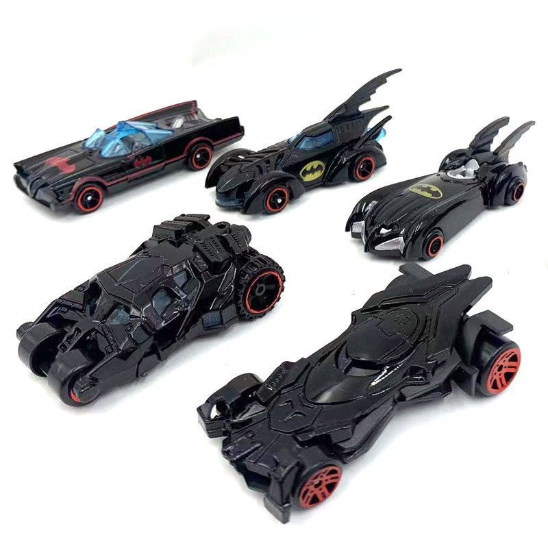 Bộ 6 Mô Hình Xe Batman Avengers / Justice League / McQueen Bằng Kim Loại Tỉ Lệ 1 / 64