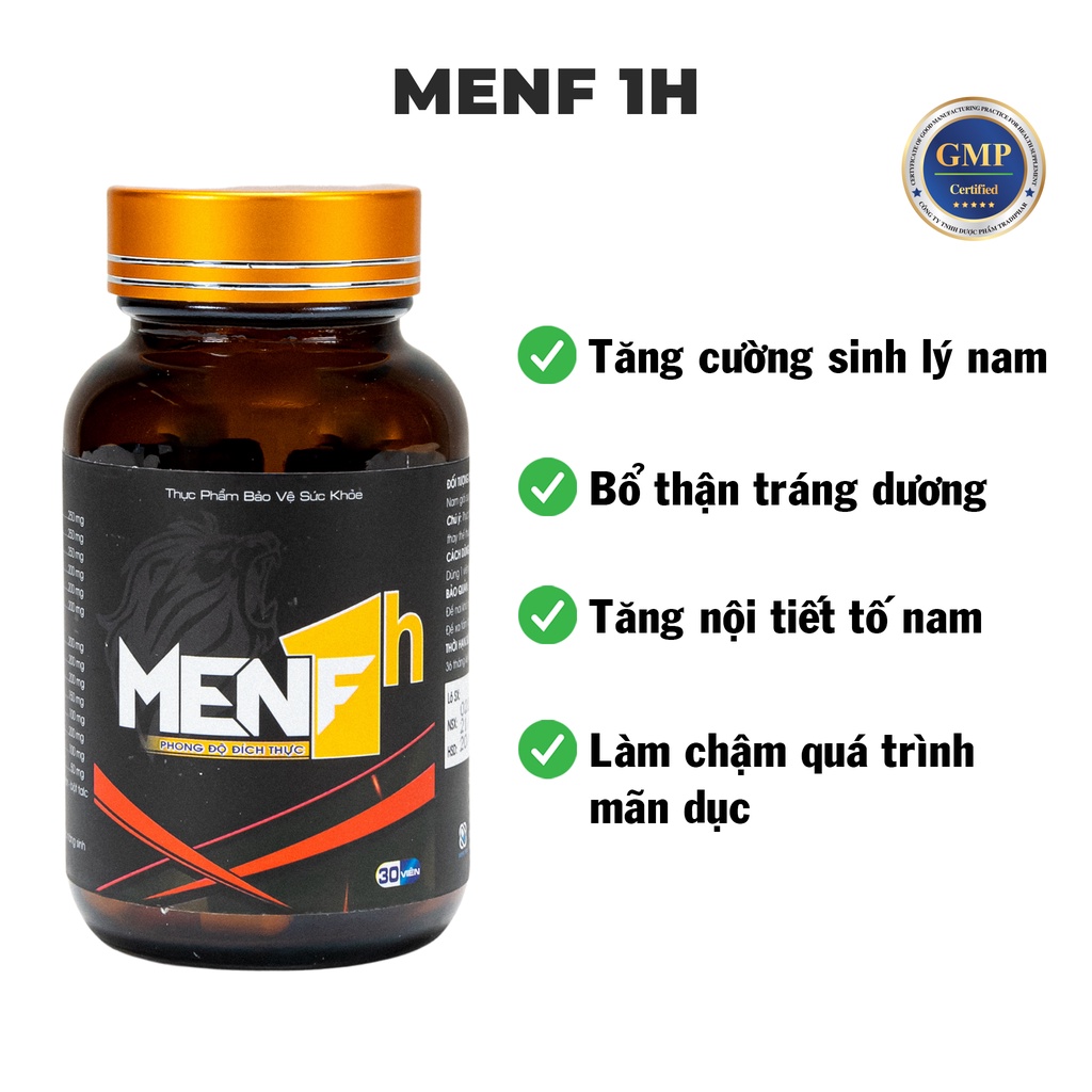 Viên uống tăng cường hỗ trợ sinh lý nam MENF1H 30Viên | Shopee Việt Nam