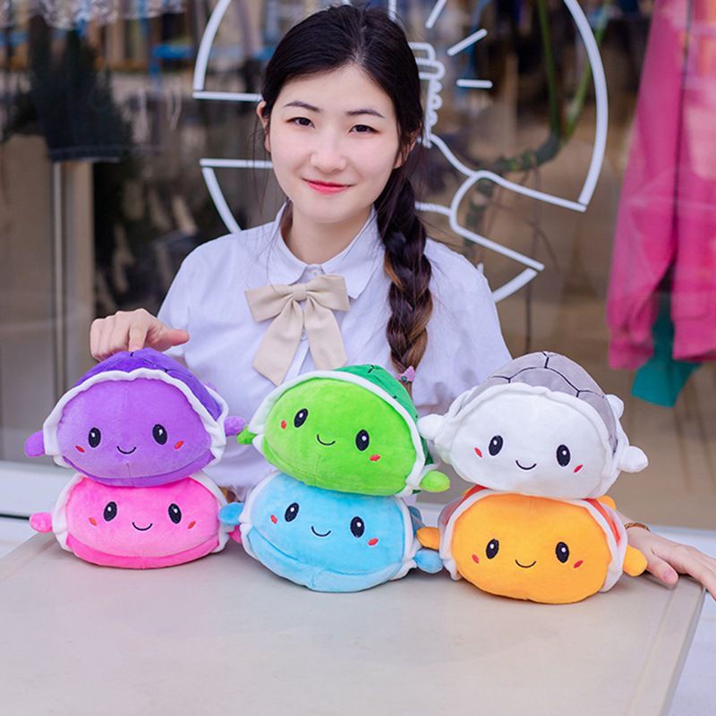 Đồ Chơi Nhồi Bông Hình Chú Rùa Lật Đật Hai Mặt Dễ Thương