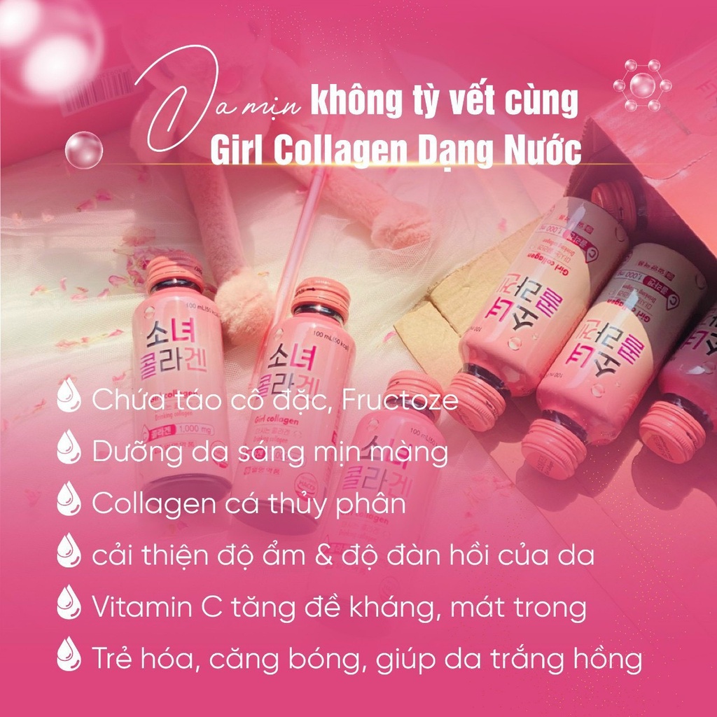 Nước uống Girl Collagen Hàn Quốc 100ml x 10 lọ - PHUONGANHOUSE