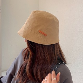 Mũ bucket nam nữ nón tai bèo vải kaki dáng cụp màu trơn basic logo Handmade - Bự Store
