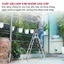 Thang ghế nhôm chữ A 3-4-5-6 bậc cao 0.76M-1,46M gấp gọn nhập khẩu FUJIHOME đa năng chính hãng