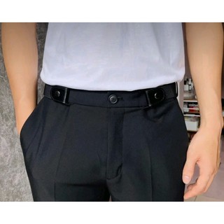Thắt lưng lười dây chun có nút gài, nút cài bấm, khuy cài bấm điều chỉnh lưng quần Jean, quần bò cạp rộng nam nữ
