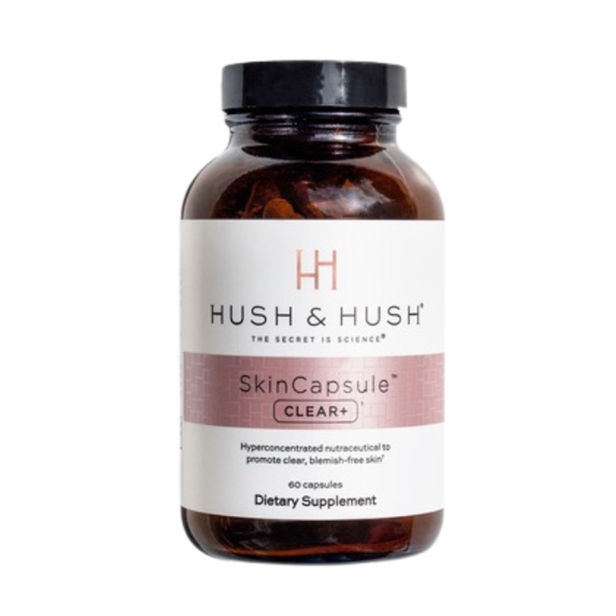 Viên uống giảm mụn Hush & Hush Skin Capsule Clear+ Mờ thâm mụn, ngừa mụn Hộp 60 viên - PhuongAnHouse