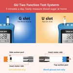 Máy Đo Tiểu Đường Và Axit Uric (Bệnh Gút) 2Trong1 Chính Hãng Sinocare+que thử đường huyết+que thử uric+kim — ảnh 5