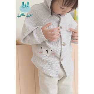 Áo khoác có mũ cánh dơi thu đông Little Love cho bé