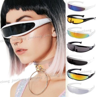 Kính râm kính phản chiếu cá tính Laser Cyclops hẹp tương lai