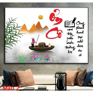 Tranh Treo Tường Tri Ân Thầy Cô 20/11 - Chữ Thư Pháp Công Ơn Thầy Cô Laminate Tráng Gương