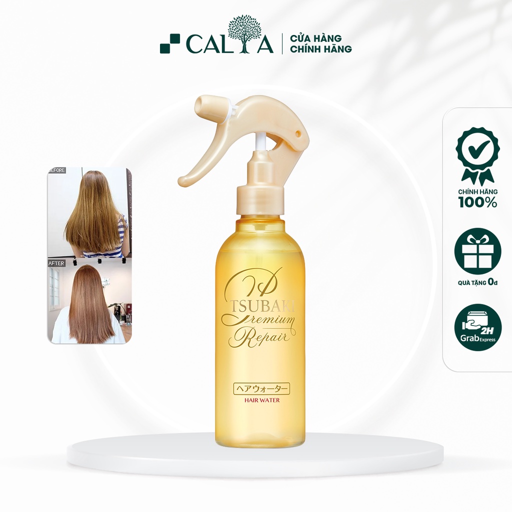 Xịt Dưỡng Tóc Tsubaki Phục Hồi Hư Tổn, Bảo Vệ Tóc Khỏi Nhiệt Độ Cao - Tsubaki Premium Repair Hair Water 220ml