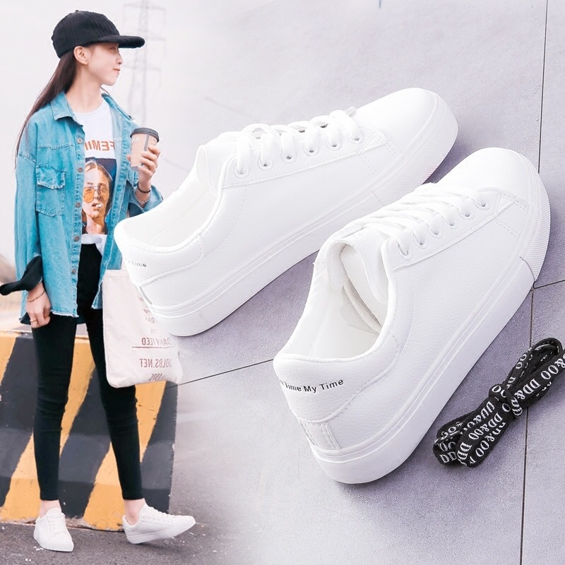 Giày bata nữ độn đế tăng 3cm chiều cao phong cách HQ | Shopee Việt Nam