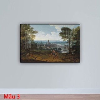Tranh Treo Tường Sơn Dầu Phong Cảnh Châu Âu Thế Kỉ XIX 01 - Tranh Treo Phòng Khách Laminate Tráng Gương