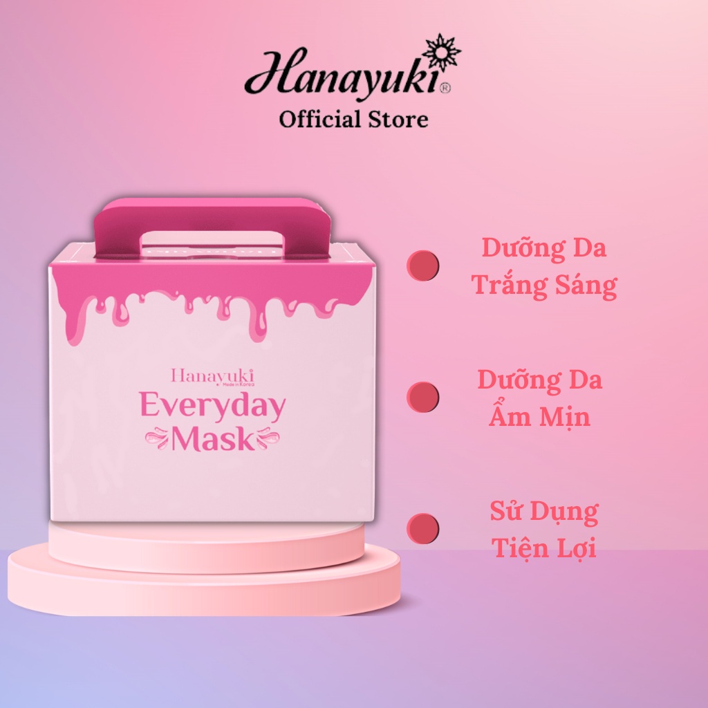 Ảnh Mặt Nạ Dưỡng Da Hàng Ngày, Mặt Nạ Hanayuki Everyday Mask 30 Miếng 2