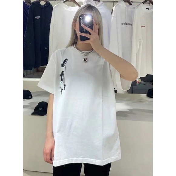 Áo Thun Tay Lỡ Unisex HappyFamily Form Rộng LV Trẻ Trung Năng Động Chất Cotton 100 Cao Cấp-Màu Trắng