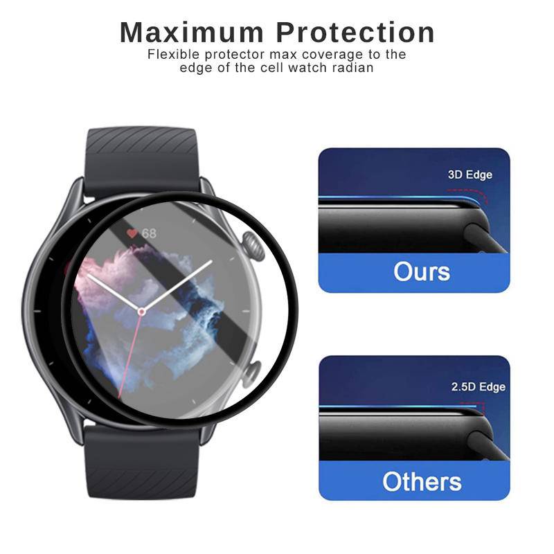 Oppowatchx OnePlusWatch2 1-3 Chiếc 9D HD Đen Edge Kính Cường Lực Cho OPPO Watch X OnePlus Watch 2 Chống Trầy Xước Đồng Hồ Thông Minh Ốp Lưng Bảo Vệ Màn Hình Chống Ánh Sáng Xanh Phim Kính